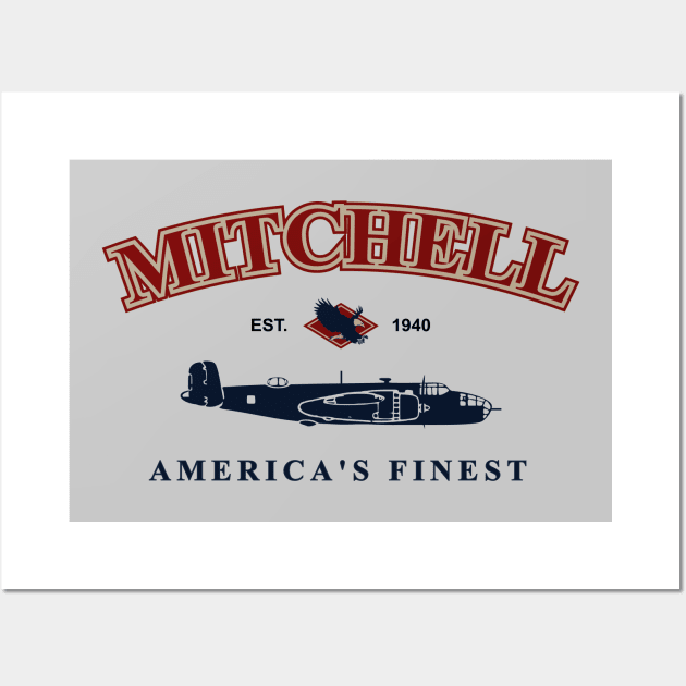 B-25 Mitchell Wall Art by TCP